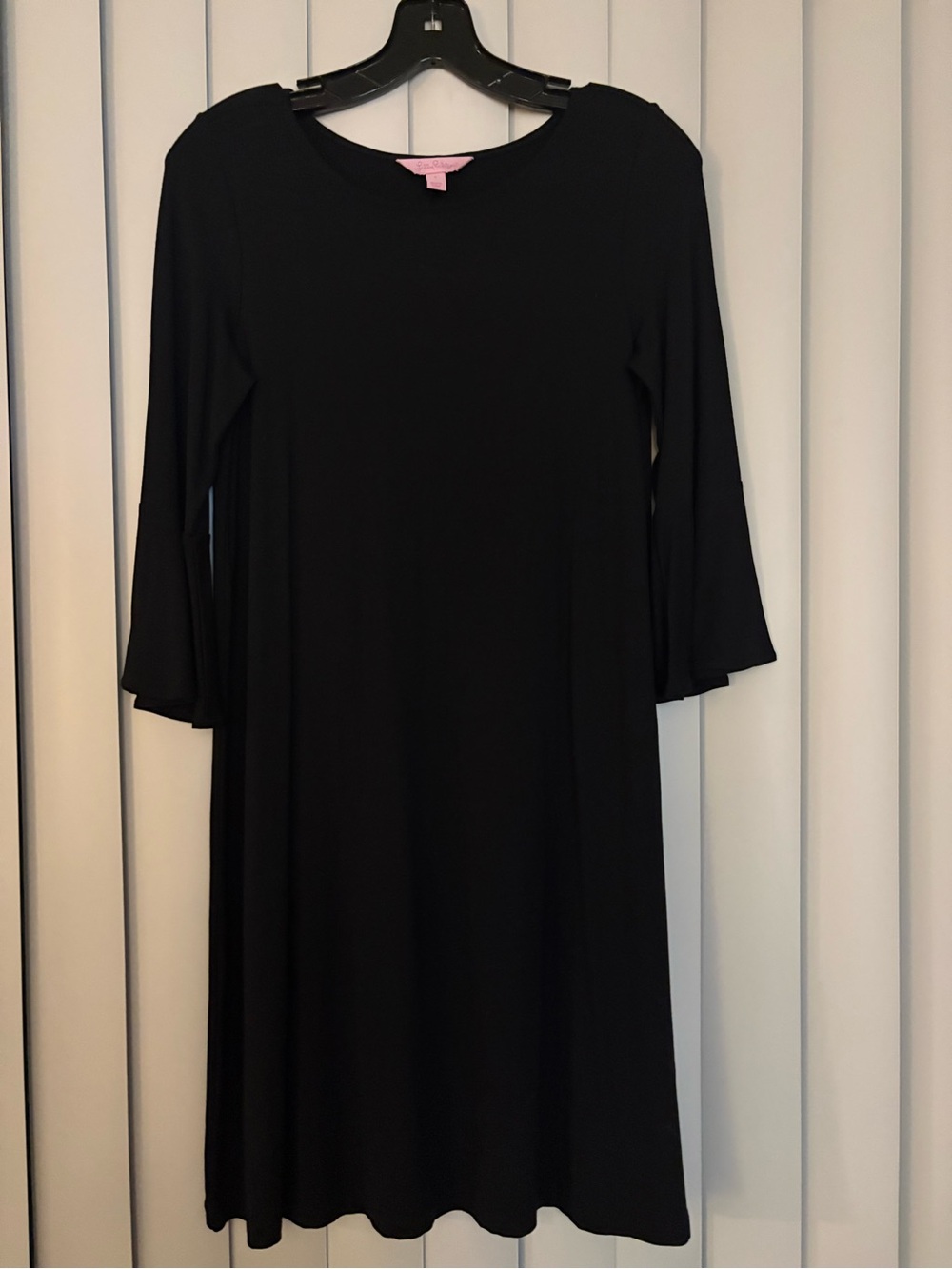 Lilly Pulitzer Black A-Line Dress with Flared Sleeves